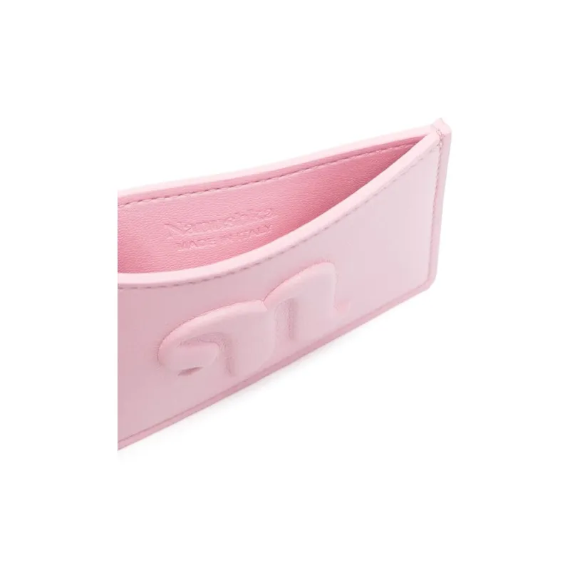 NANUSHKA Polyester Blend With Polyurethane Card Clip Card Holder Women's Light Pink-2