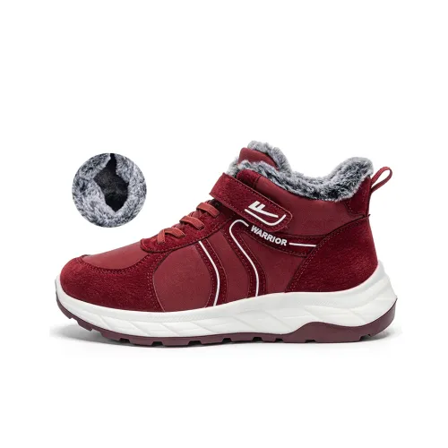 WARRIOR Casual Shoes Women's Mid-Top Burgundy