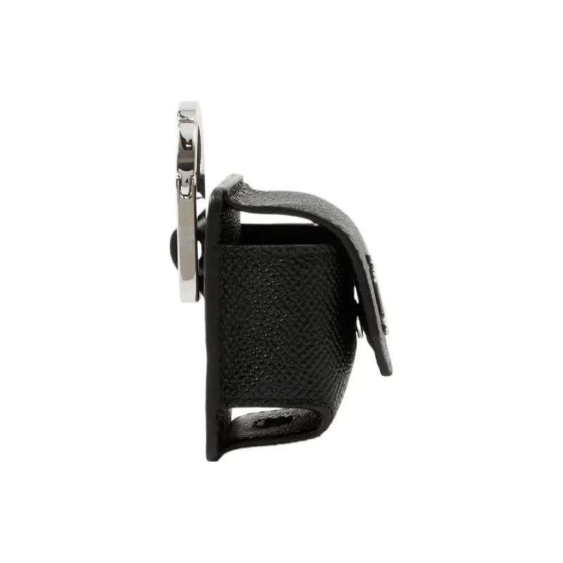Burberry Calfskin Protective Case For Earphones Men's Black-1