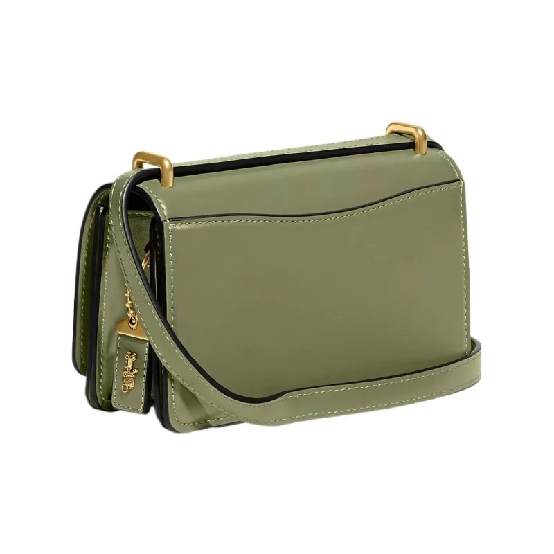 COACH Bandit Cow Leather Shoulder Bag Crossbody Bag Small Size Women's Moss-1