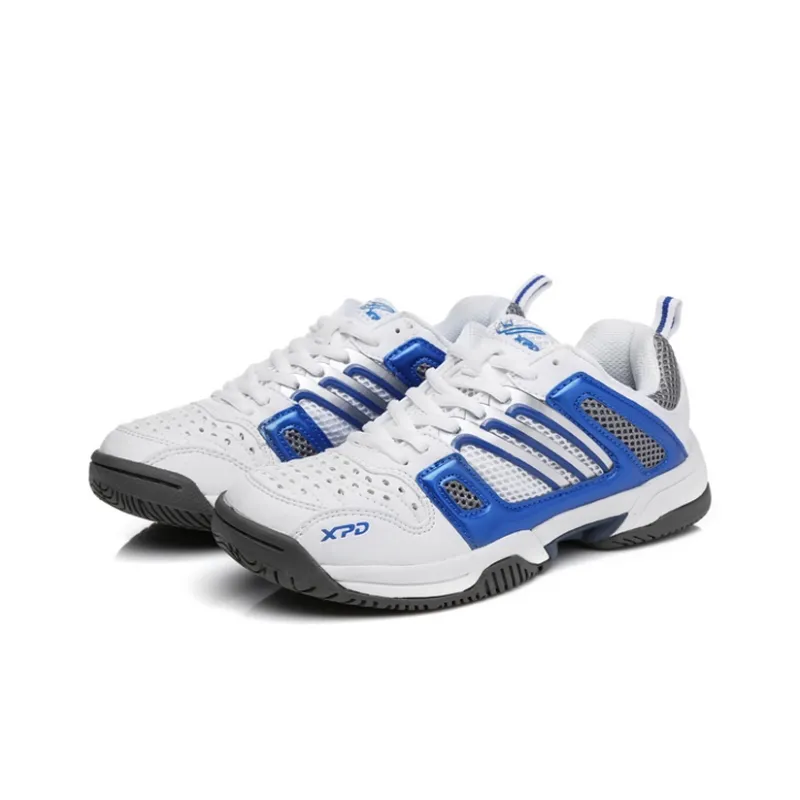 XPD Tennis Shoes Unisex Low Top White Blue/White Red-2