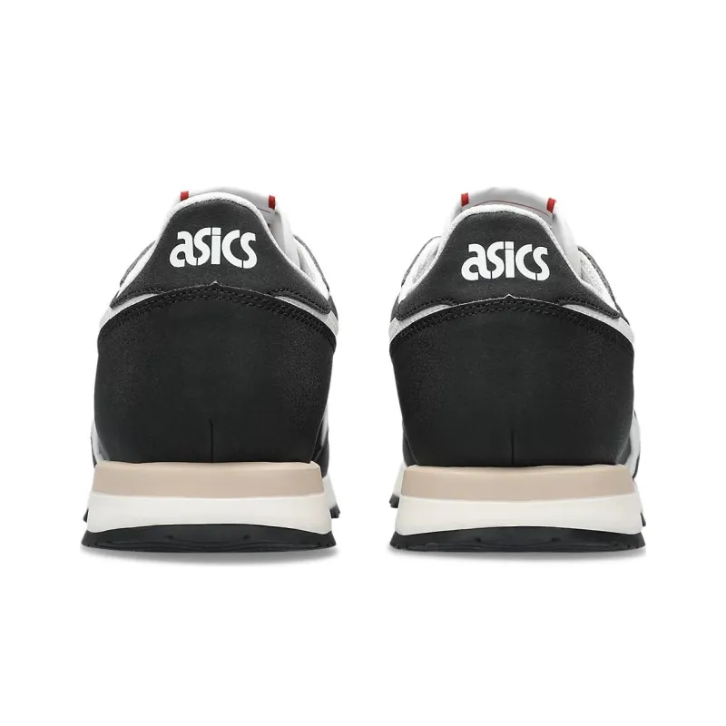 Asics Tiger Runner 2 Abrasion Resistant Low Top Running Shoes Unisex Black White-5