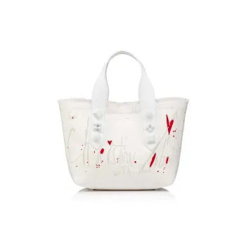 CL LUBOTING Cotton Tote Bag Shopping Bag Small Size Women's White