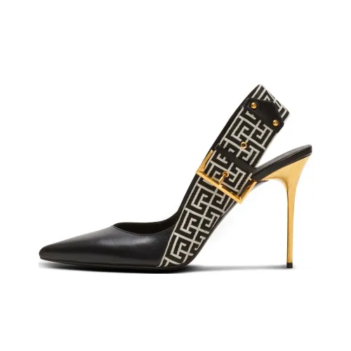 BALMAIN 4G 75mm Buckled Slingback Pumps