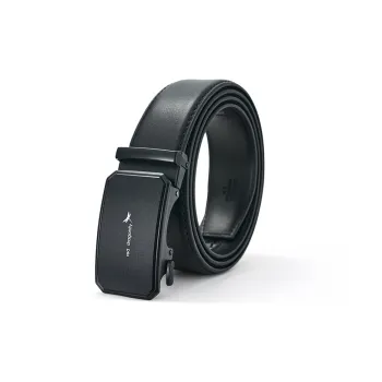 RED DRAGONFLY Casual Business Casual Top Grain Cow Leather Automatic Buckle Belt Men's Width  3.5cm