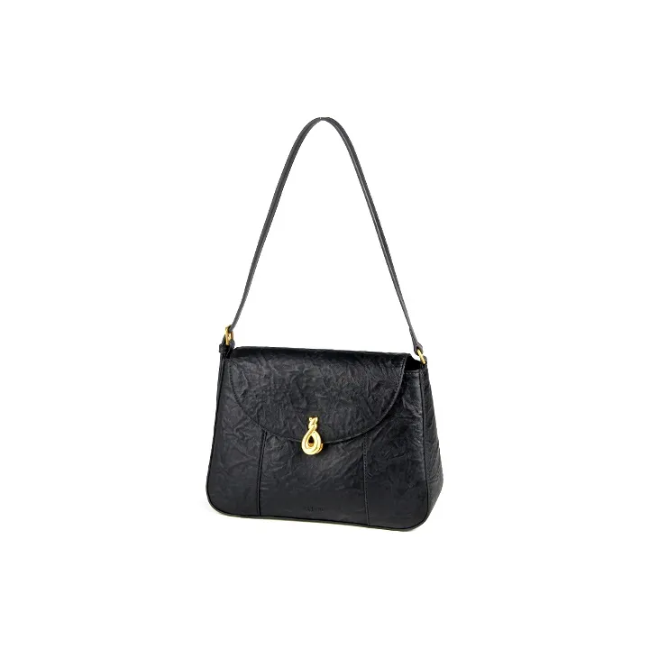 YOCAMU Cow Leather Messenger Bag, Portable Crossbody Bag, Shoulder Bag Medium Size Women's Multicolor-14