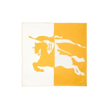 Burberry Logo Printed Square Scarf