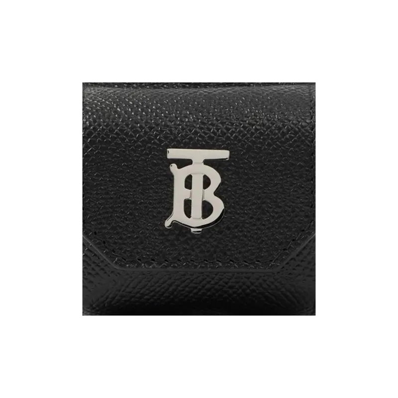 Burberry Calfskin Protective Case For Earphones Men's Black-3