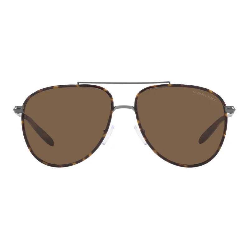 MICHAEL KORS Metal Aviator Sunglasses Men's Gray-1