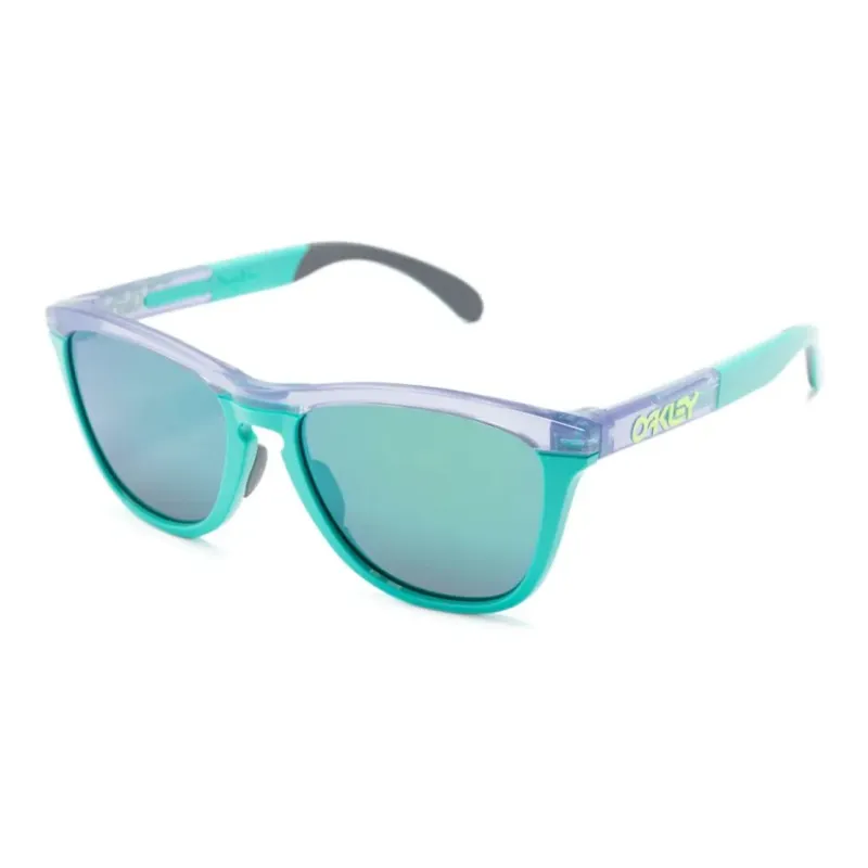 Oakley Acetate Rectangular Sunglasses Men's Green-0