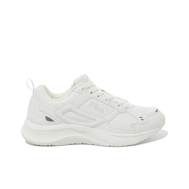 FILA Abrasion Resistant, Breathable, Lightweight Low Top Running Shoes Unisex White-1