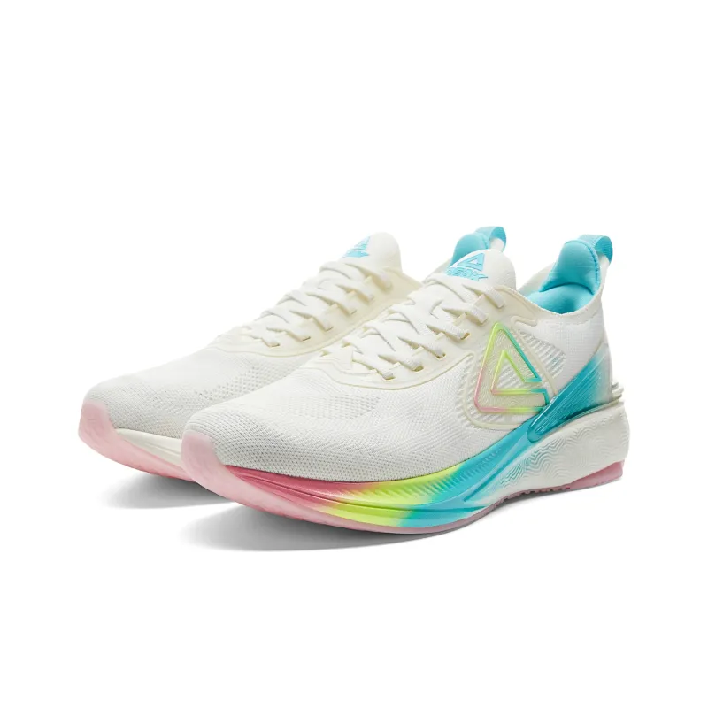 PEAK State Pole 6.0 Cushioning And Breathable Low Top Training Running Shoes Men's Ecru Ice Blue-2