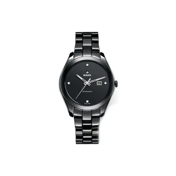 RADO Automatic Mechanical Movement Women's Watch Watch 36mm Black Dial Ceramic Watch Case Ceramic Strap