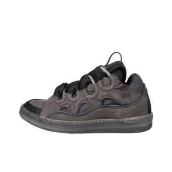 Lanvin Leather Curb Dark Grey
