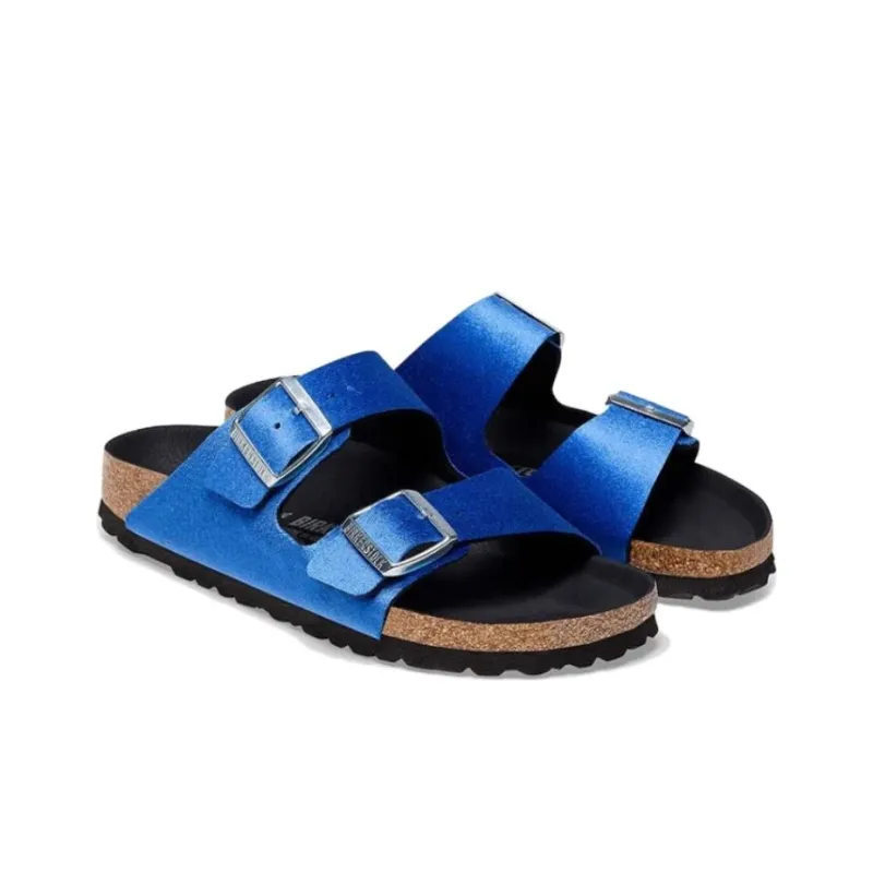 Birkenstock Slide Slippers Women's Bright Blue Regular-2