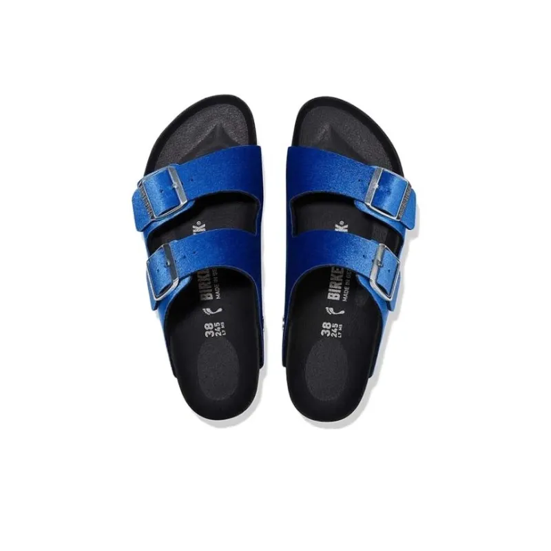 Birkenstock Slide Slippers Women's Bright Blue Regular-3