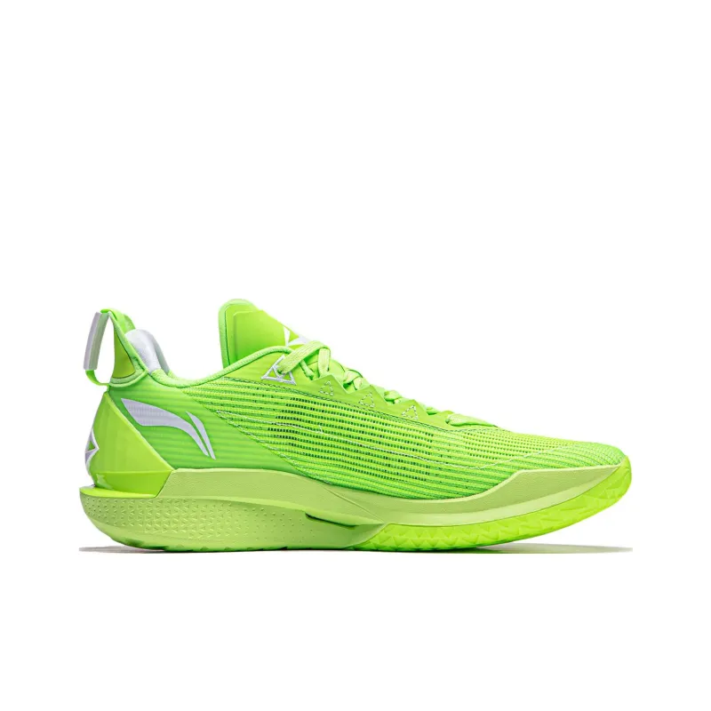 LINING JB2 Basketball Shoes Men Low Top Fluorescent Vanilla Green-1