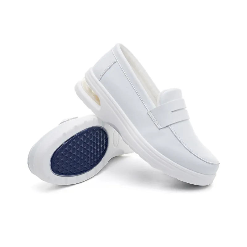 Warrior Nurse Shoes Non-slip Lightweight Low-Top Casual Shoes Women's White-2