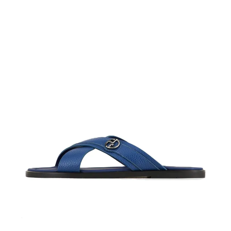AMANI Slide Slippers Men's Blue Black-0