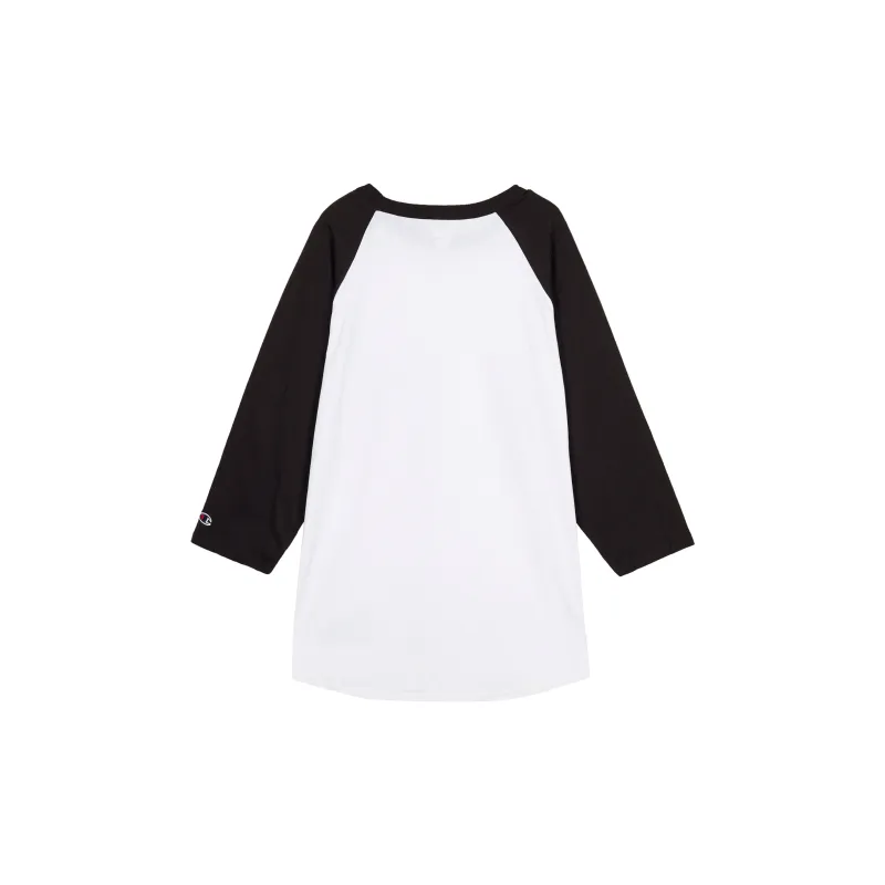 Champion T Shirt US Version Unisex Black White-1