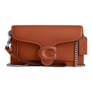 COACH Tabby Glove Tanning God Of Wine Bag, Shoulder Bag, Crossbody Bag Small Size Women's Silver & Polished Amber