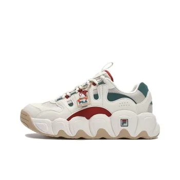 FILA CROISSANT XMAS Cushioned Slip Resistant Low Top Chunky Sneakers Women's White Gray