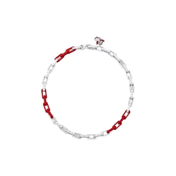 LOUIS VUITTON Stainless Steel Resin Plexiglass Bracelets Men's Silver