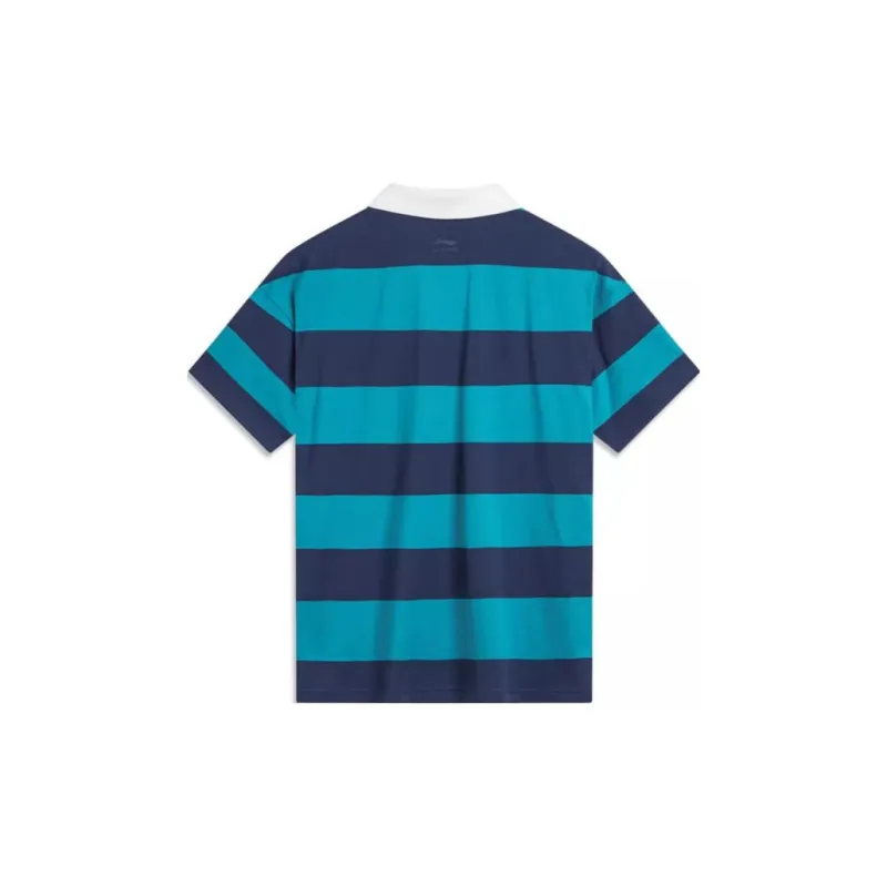 LiNing Weekend Youth Polo Shirt Unisex Reef Cyan-1