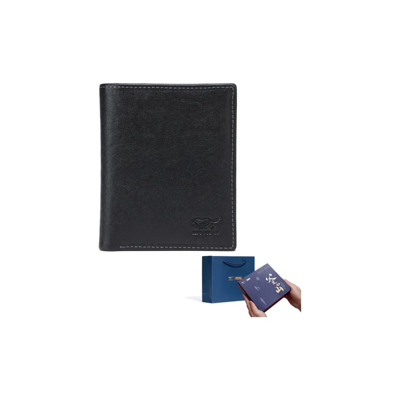 SEPTWOLVES Top Grain Cow Leather Wallet Regular Men's Black-12