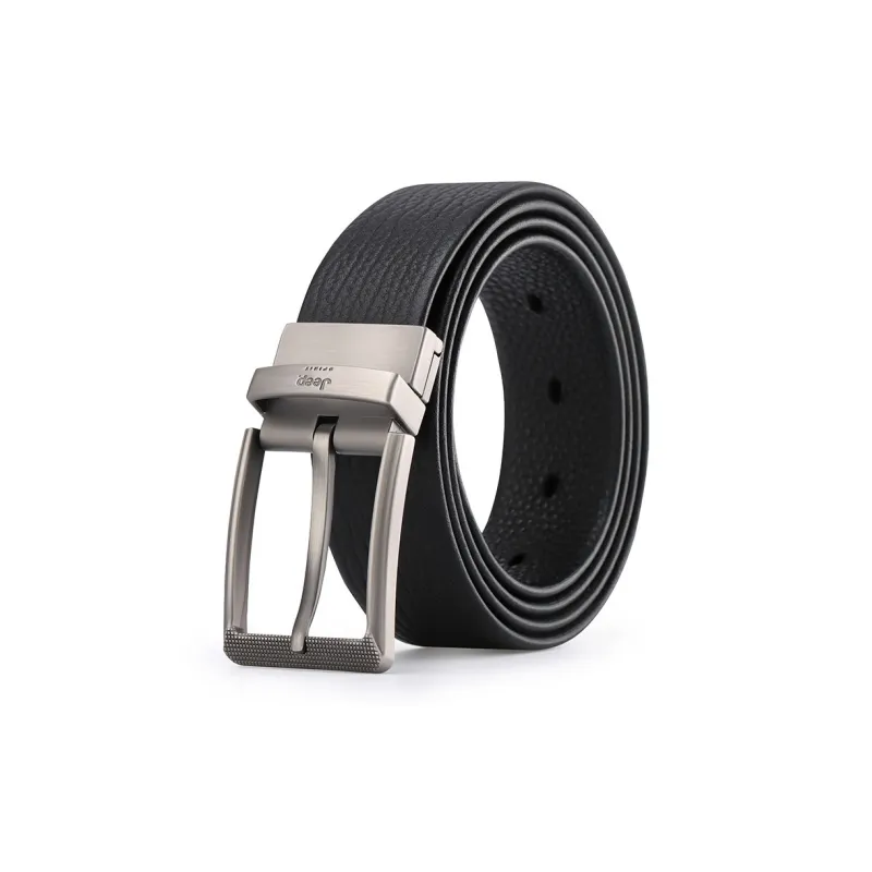 JEEP SPIRIT Genuine Leather Pin Buckle Authentic Casual Leather Leather Belts Men's-0