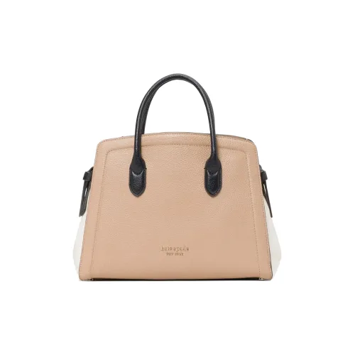 Kate Spade Litchi Grain Leather Handbag Shoulder Bag Crossbody Bag Medium Size Women's Light Brown