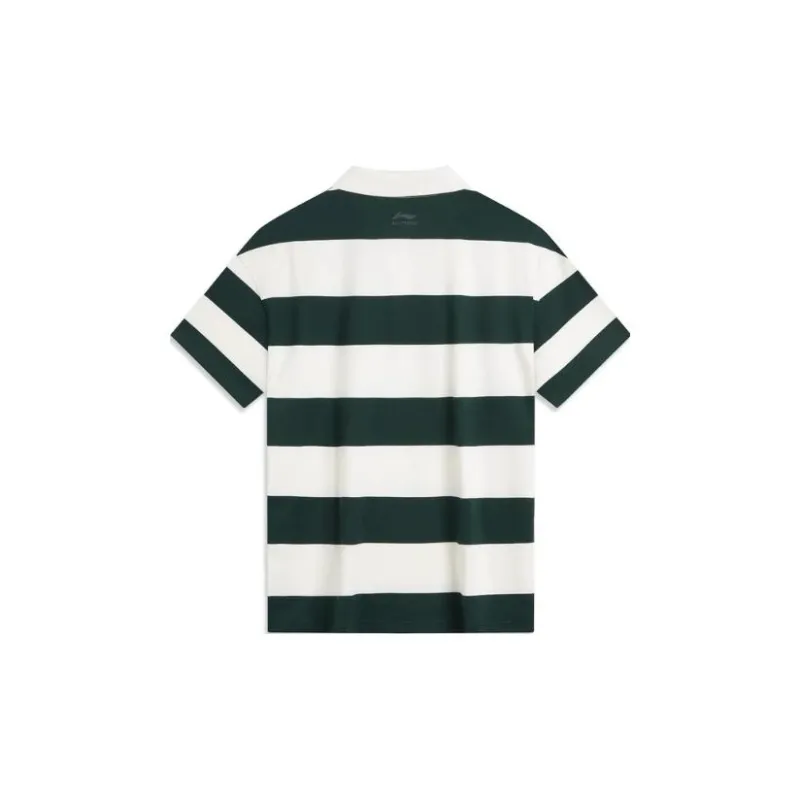 LiNing Weekend Youth Polo Shirt Unisex Vintage Green-1