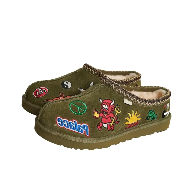 UGG X Palace Tasman Slipper 'Burnt Olive'-1