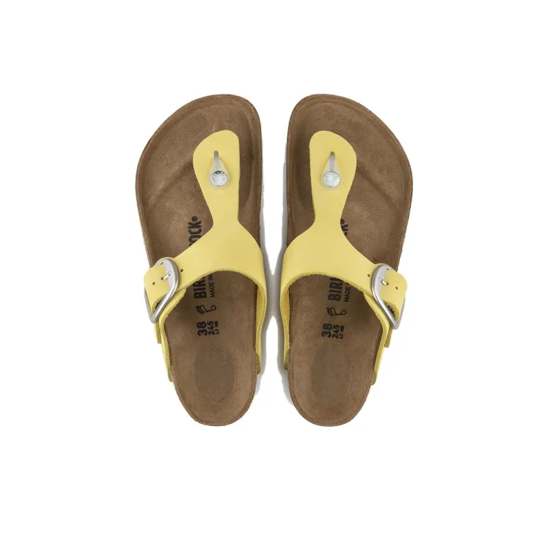 Birkenstock Slip Resistant Abrasion Resistant Flip Flops Women's Yellow Regular-3