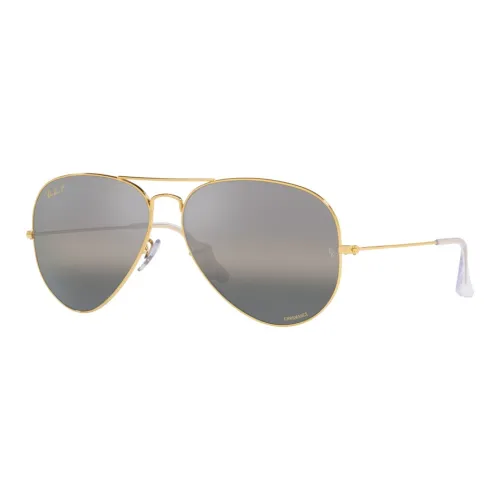 RayBan Metal Aviator Sunglasses Unisex Gold