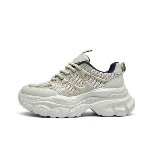 La Chapelle Height Increasing Lightweight Low Top Chunky Sneakers Women's
