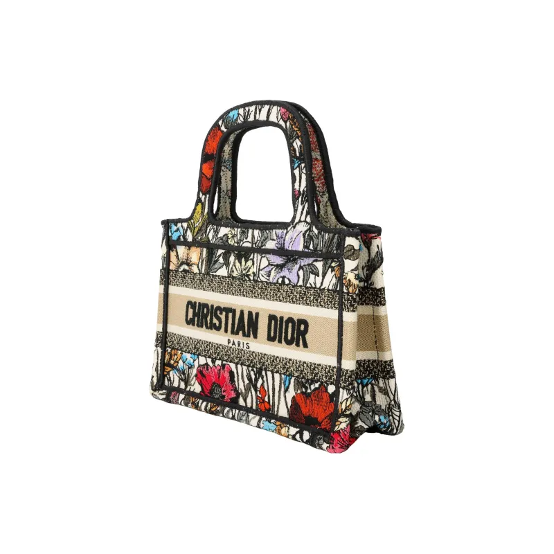 DIOR BookTote Canvas Canvas Bag Tote Bag Shopping Bag Handbag Mini Women's Multicolor-2