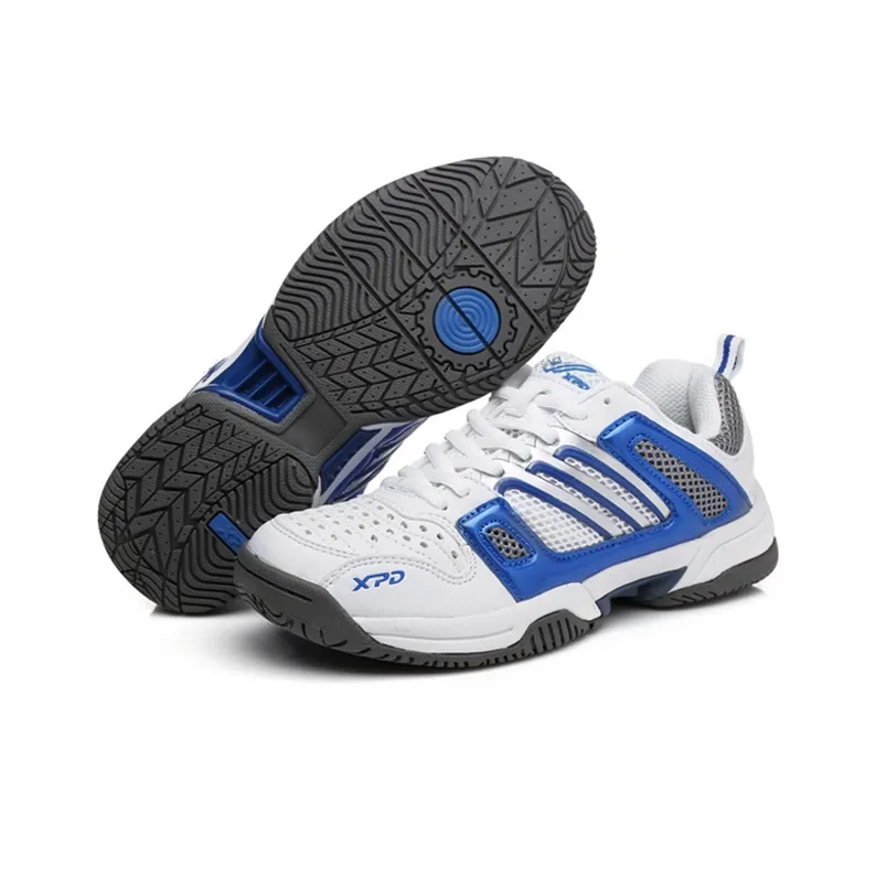 XPD Tennis Shoes Unisex Low Top White Blue/White Red-5