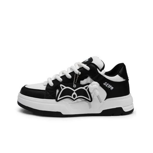 Seattle Palm Skateboard Shoes Unisex Low-Top White/Black