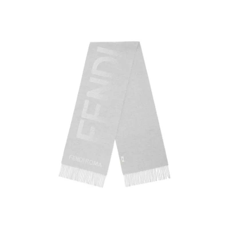 FENDI Knit Scarves Women's Gray-0