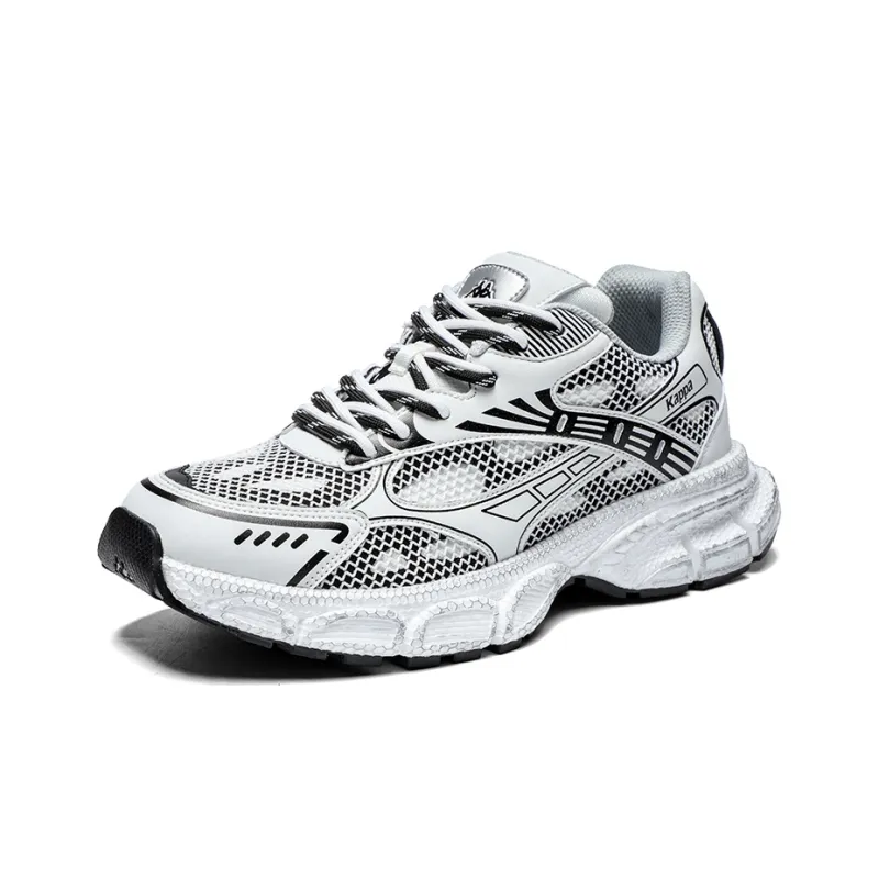 Kappa Anti Slip And Wear Resistant Lightweight Chunky Sneakers Men's White Black-2