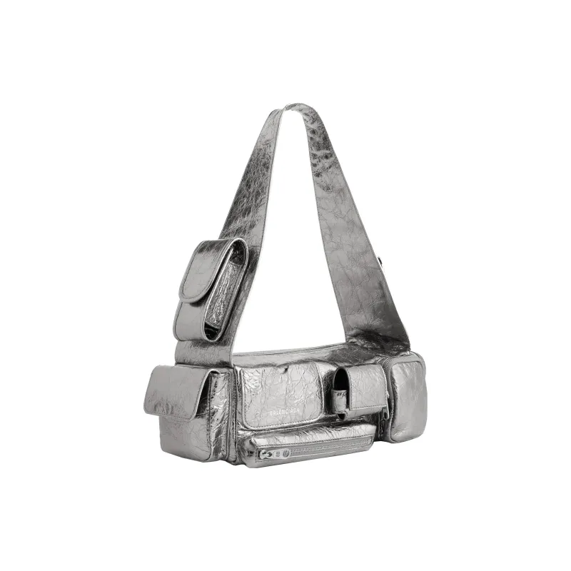 Balenciaga Women'ss Superbusy Xs Sling Bag Silver-1
