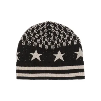 BALMAIN Monogram Intarsia-knit Beanie