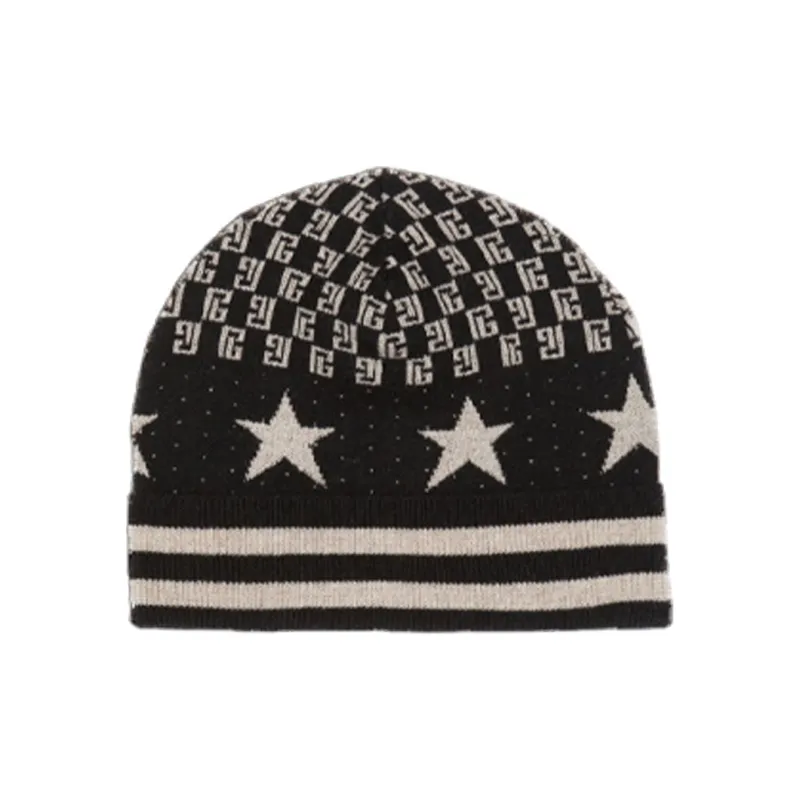 BALMAIN Monogram Intarsia-knit Beanie-0
