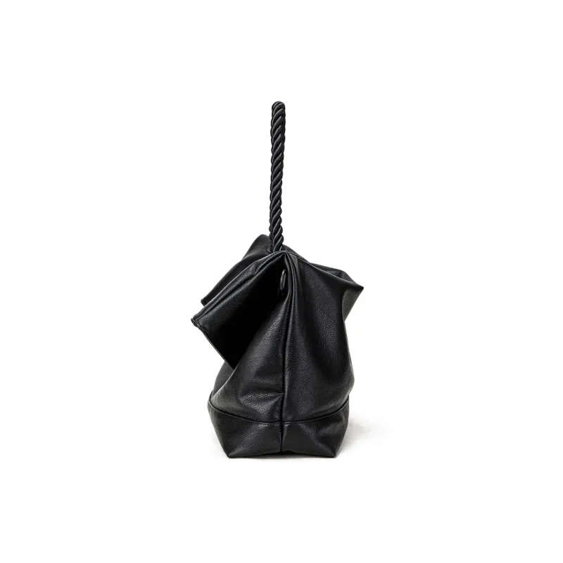 RUIGOR Fabric Tote Bag Shopping Bag Shoulder Bag Crossbody Bag Large Size Unisex Black-12