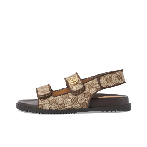 GUCCI Women's Double G Sandal 'Beige Ebony'