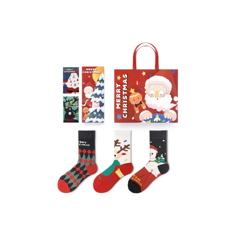 Primeet Mid Calf Socks Box 3 Pack Unisex-6