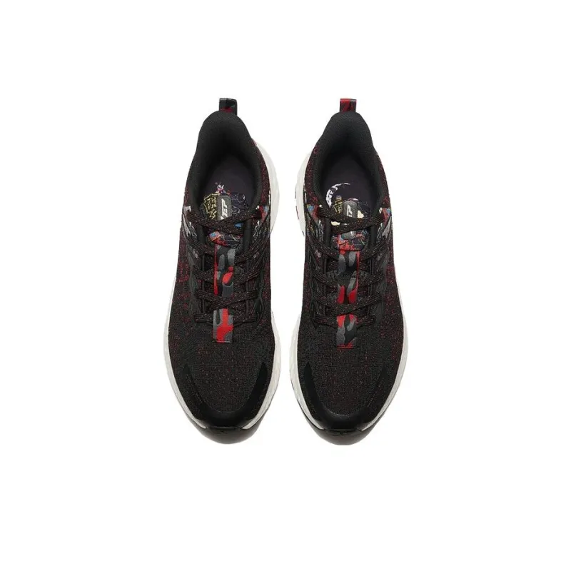 XTEP Low Top Running Shoes Men's Black Red-2