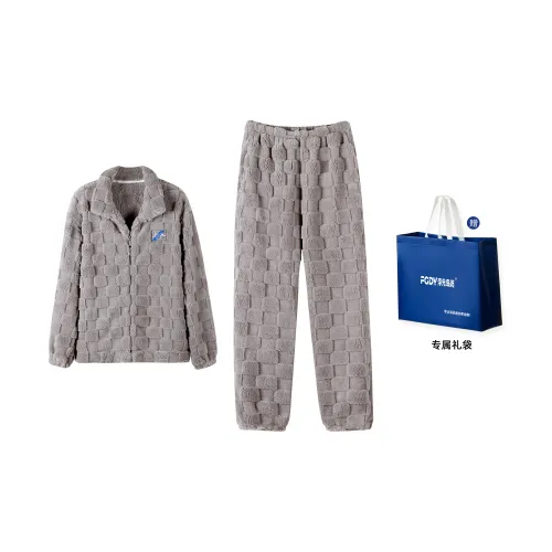 Floating Light Islands Pajama Set Gift Box Set Mens Light Blue