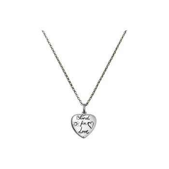 GUCCI 925 Sterling Silver Necklaces Women's Silver